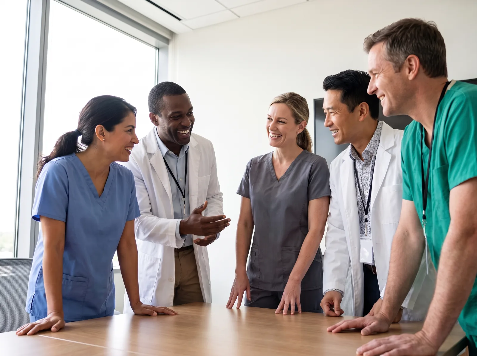 Journey Medical Care Group physicians and advanced practice providers in conversation